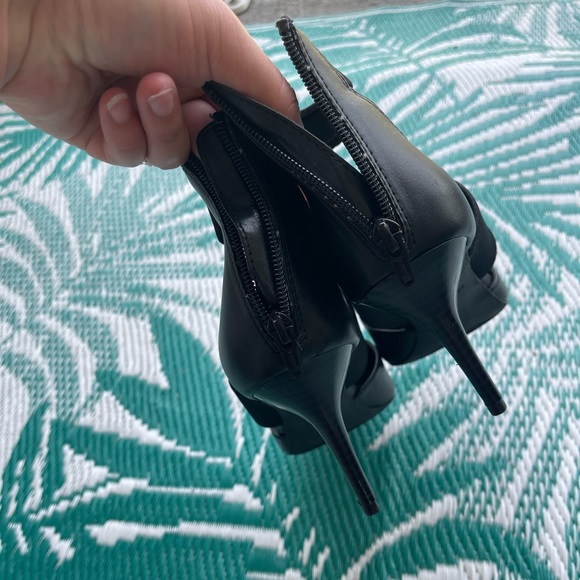 Black Strappy Heels - Picture 6 of 8